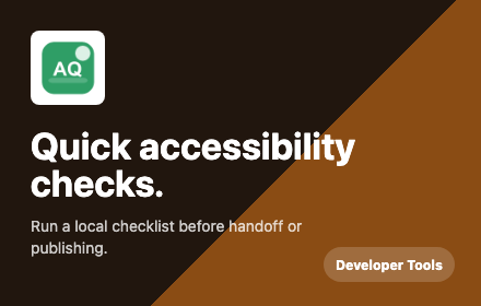 Accessibility Quick Audit preview